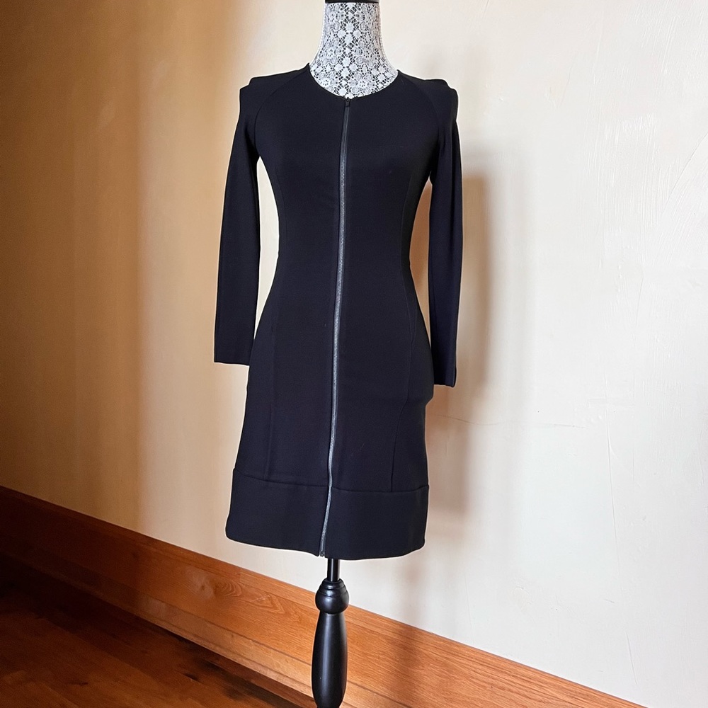 Theory black long sleeve dress. Size 2